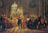 Adolph Menzel, Flute concerto of Fredrick the Great, c. 1852