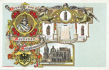 Andenkenkarte zur Heiligtumsfahrt 1909