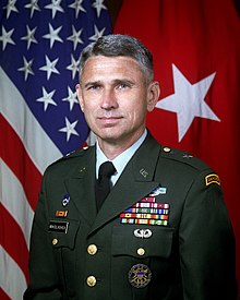 1994 head and shoulders color photograph of U.S. Army Brigadier General Paul T. Mikolashek in dress uniform, turned slightly right, facing front