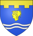 Minerva-Kopf in der Heraldik (hier: Stadtwappen von Maisons)