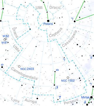 Gliese 445 is located in the constellation Camelopardalis
