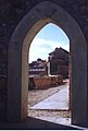 Looking through an arch in old Cuenca.