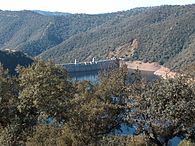Bembézar Dam in the Sierra de Hornachuelos