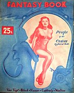 Norton's novelette "The People of the Crater", published under her "Andrew North" pseudonym, was the cover story in the debut issue of Fantasy Book in 1947.