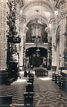 Interior of the Church of Santa Prisca in 1920.