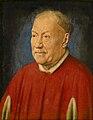 Image 5 Portrait of Cardinal Niccolò Albergati Artwork credit: Jan van Eyck The Portrait of Cardinal Niccolò Albergati is an oil-on-oak-panel painting by the Early Netherlandish painter Jan van Eyck, dating to the 1430s. It is of considerable interest to art historians because van Eyck's preliminary drawing survives. The work depicts Niccolò Albergati, an Italian cardinal and a diplomat working under Pope Martin V, as a visibly ageing cleric, his face seamed with deep lines below the eyes; it is accompanied by notes on the colours to be used in the final painting. A comparison between this drawing and the portrait shows that van Eyck changed several details, such as the depth of the shoulders, the lower curve of the nose, the depth of the mouth and the size of the ear. The finished painting hangs at the Kunsthistorisches Museum, Vienna, while the drawing is in the collection of the Staatliche Kunstsammlungen Dresden. More selected portraits