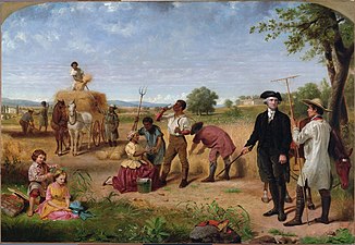 Junius Brutus Stearns, Washington as Farmer at Mount Vernon, 1851