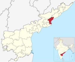Location of Kakinada district