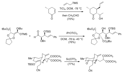 Lewis acid catalyzed carbonyl addition in natural product synthesis