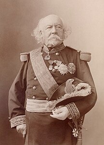 François Certain de Canrobert, who supported Napoleon III's coup d'état of 1851, albeit by shooting protestors and bystanders; and who led troops in the French conquest of Algeria, the Crimean War, and Franco-Prussian War.