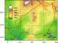 Topography of Niger