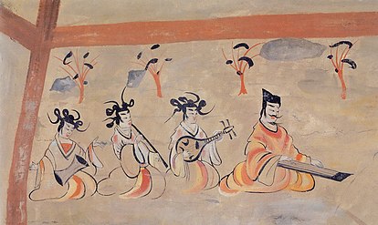 Image of musicians in ancient China