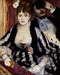 La Loge; Pierre-Auguste Renoir; 1874; oil on canvas; 80 x 63.4 cm; Courtauld Gallery (London)[213]