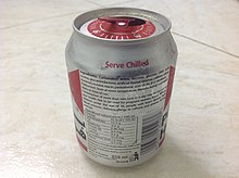 A health warning on a can of the Austrian Power Horse energy drink: "Consumption of more than two cans in a day may be harmful to your health. Not to be used for pregnant women, breast feeders, children under the age of 16, people with heart disease, high blood pressure, diabetes, allergy to caffeine, and athletes during exercise."