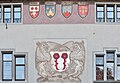 ... and Göldli, Breny, Rothenfluh and Kunz, as well the House of Rapperswil and the gryfinn symbolizing the early family line Landenberg