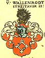 Wappen der Linie der Wallenrode zu Streitau