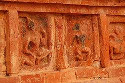 A The wall Carvings of various deities