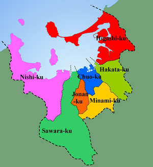 Karte der Stadtbezirke