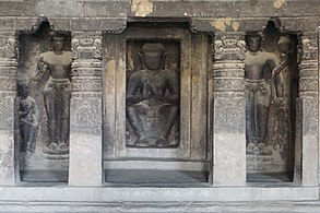 Interior reliefs with Buddha and Bodhisattvas