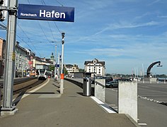Perron der Bahnstation Rorschach Hafen