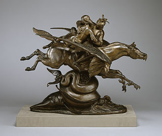 Roger and Angelica Mounted on the Hippogriff, 1846 (Walters Art Museum)