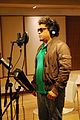Image 12A Mexican son jarocho singer recording tracks at the Tec de Monterrey studios (from Recording studio)