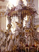 Closeup of the Mercy Altar
