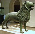 Brunswick Lion, original on display in castle museum