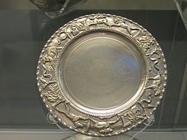 Small silver plate from the Caubiac Treasure