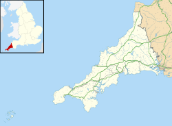 Camelford water pollution incident is located in Cornwall