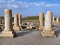 Ruins of the private palace of Cyrus the Great in Pasargadae where this winged figure could have served as decoration