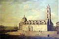 Painting of the Basilica of San Francisco de Asís, Havana in 1770 by Dominic Serres.