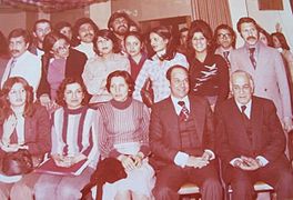 Prof. Sajadinejad and students in 1975