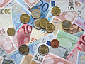 Image 30Coins and banknotes of the Euro, the single-currency introduced from 1999 (from History of the European Union)