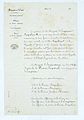 Memorandum of the translation ceremony on 2 April 1861
