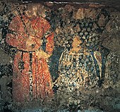 Ghaznavid figures in the wall paintings from Laškarī Bāzār