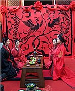 Chinese traditional wedding attire, Zhou dynasty style