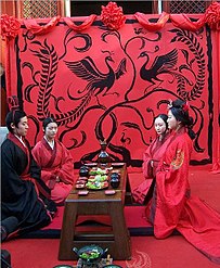 Zhou dynasty-style Chinese wedding dress