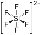 Struktur des Hexafluorosilicat-Ion