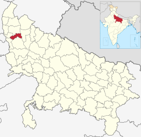 Positionskarte des Distrikts Hapur