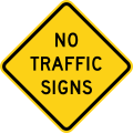 W18-1 No traffic signs
