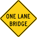W5-3 One lane bridge
