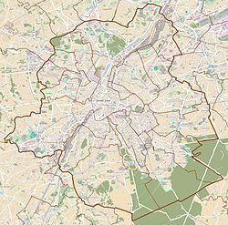 Sablon (French) Zavel (Dutch) is located in Brussels