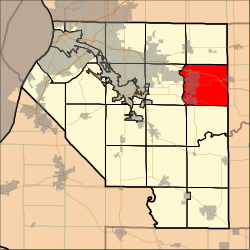 Location in St. Clair County