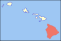 Location of the island of Hawaii in Hawaii