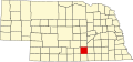 State map highlighting Adams County