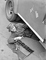 Maintenance of an AAGB ambulance, 1940.