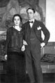 Elin (1884–1980) and Yngve Larsson, 1925.