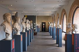 Roman busts from the Roman villa of Chiragan.