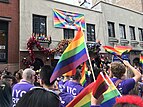 New York City Pride Parade 2018 vor dem Stonewall Inn in der Christopher Street